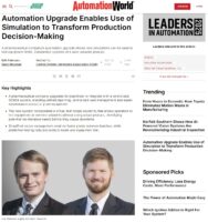 Automation Upgrade Enables Use of Simulation to Transform…