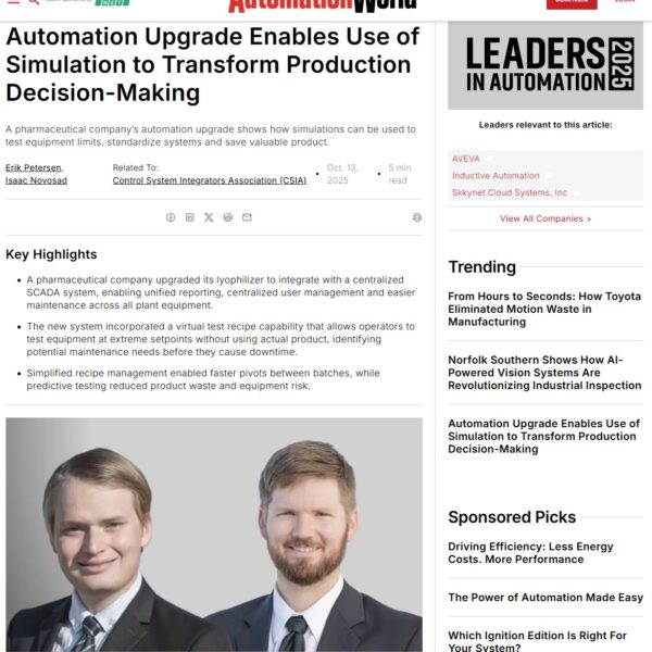 Automation Upgrade Enables Use of Simulation to Transform&hellip;