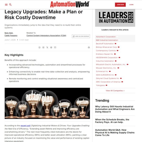 How Do you Tackle Legacy Industrial Control System&hellip;