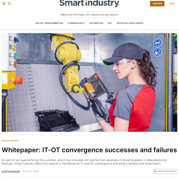 Smart Industry IT-OT Convergence